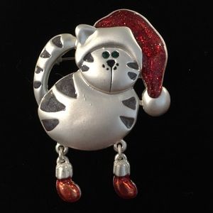 Christmas Cat Pin